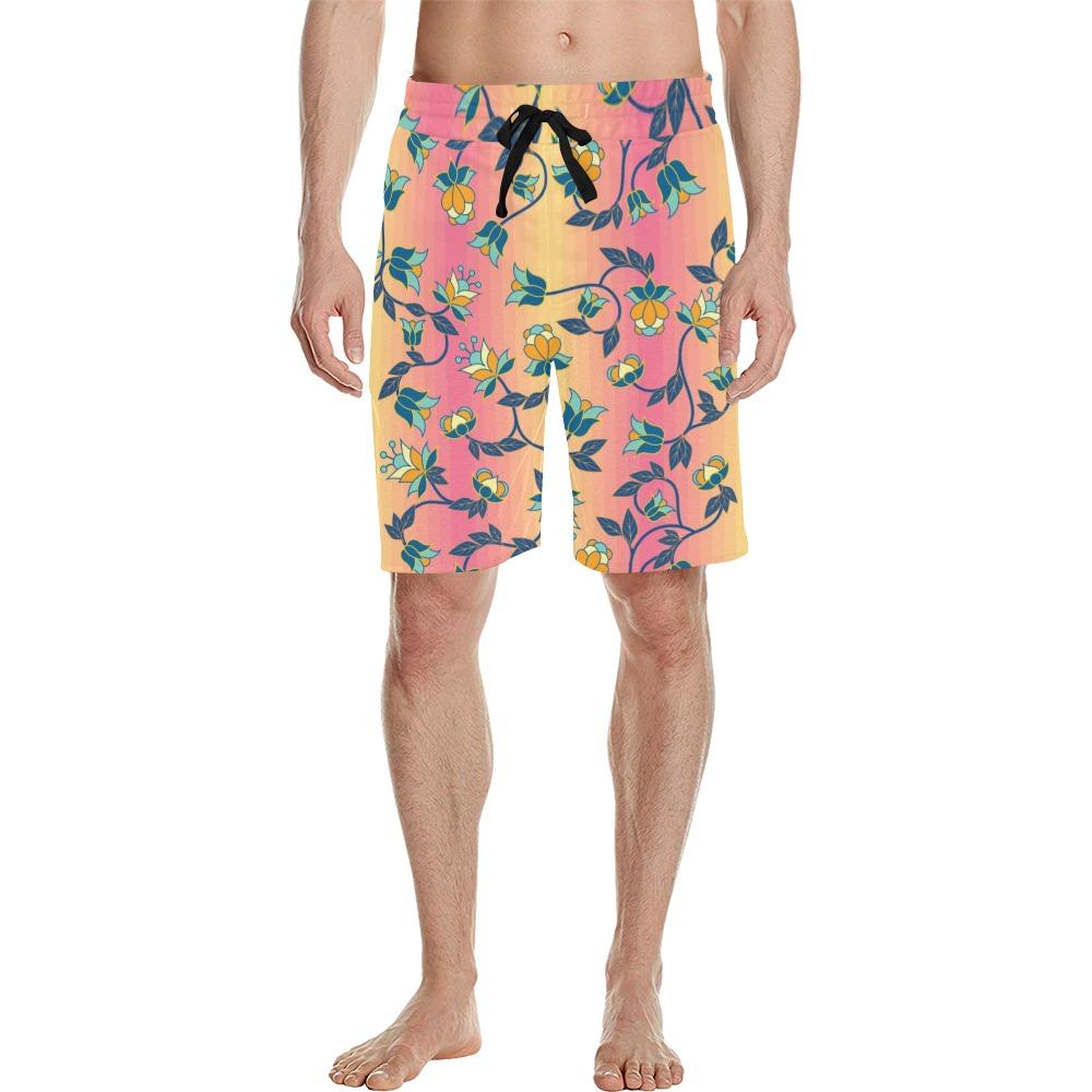 Orange Days Men's All Over Print Casual Shorts (Model L23) Men's Casual Shorts (L23) e-joyer
