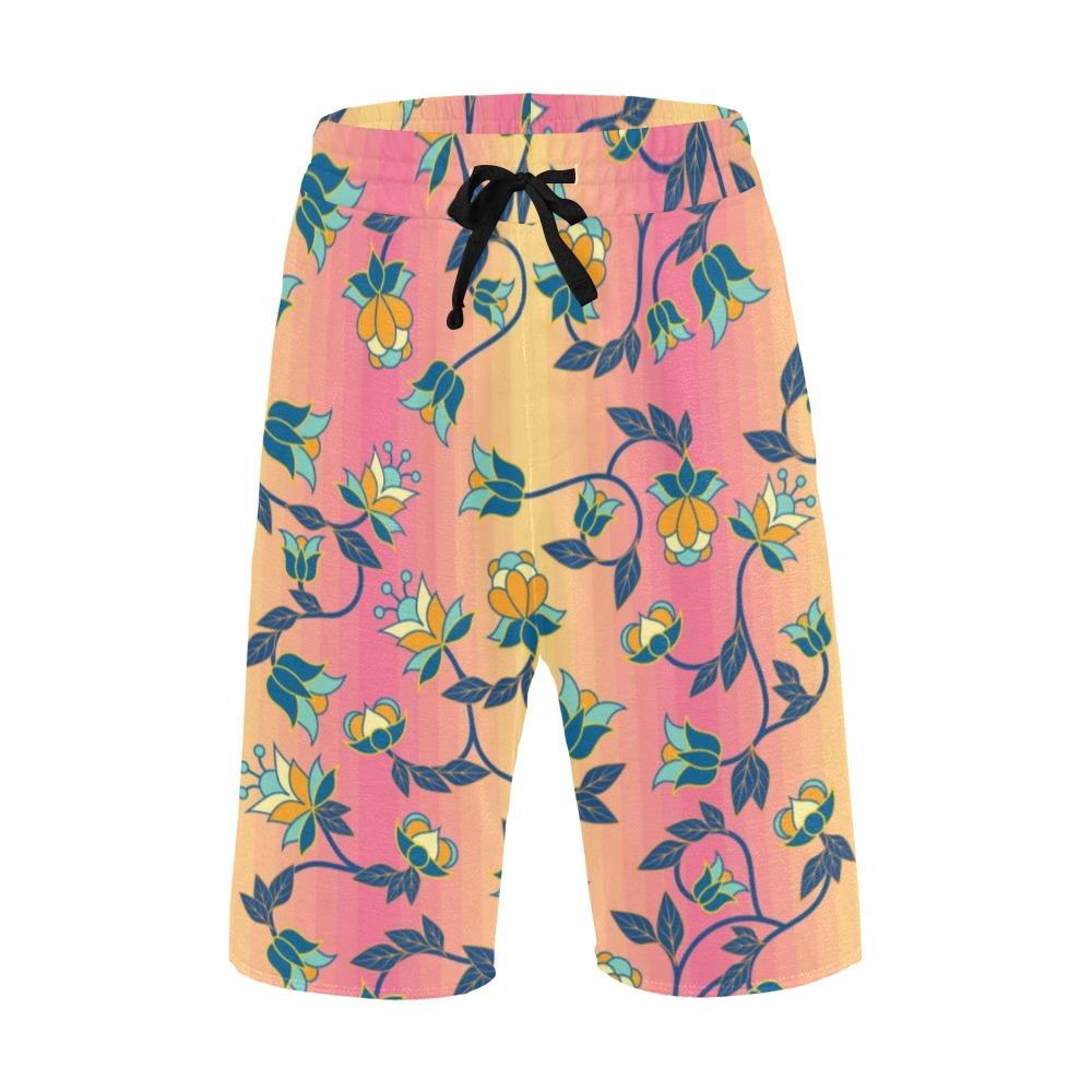 Orange Days Men's All Over Print Casual Shorts (Model L23) Men's Casual Shorts (L23) e-joyer