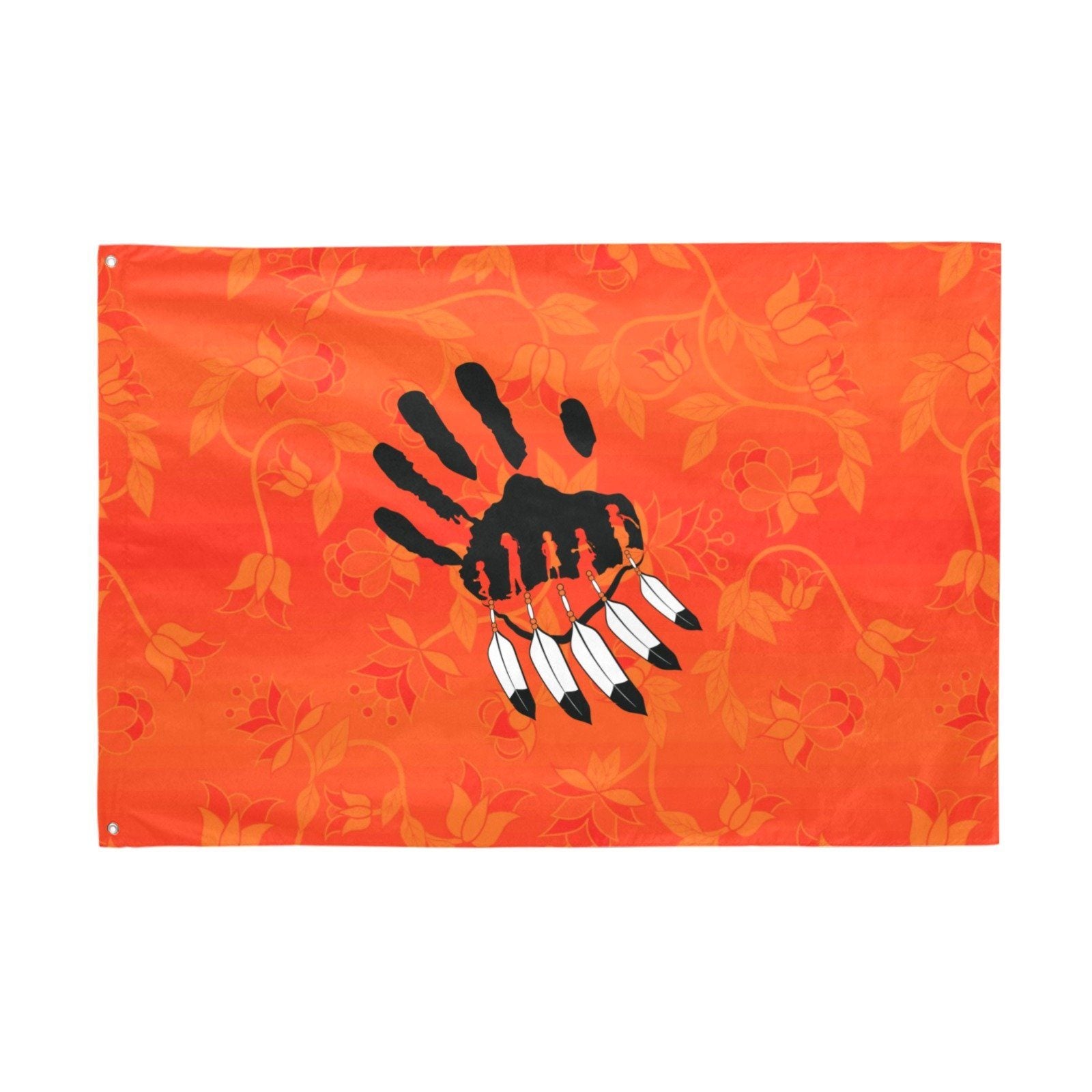Orange Days Orange A feather for each Garden Flag 70"x47" Garden Flag 70"x47" e-joyer