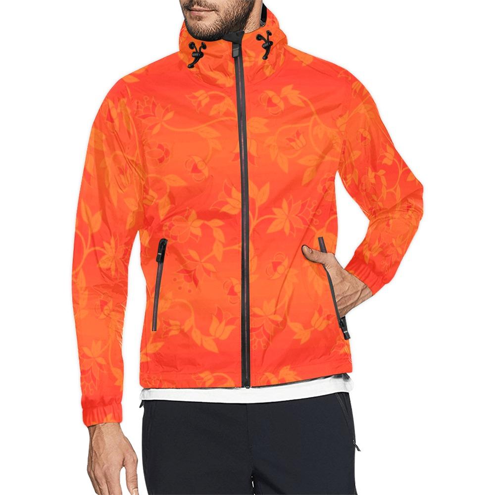 Orange Days Orange A feather for each Unisex All Over Print Windbreaker (Model H23) All Over Print Windbreaker for Men (H23) e-joyer