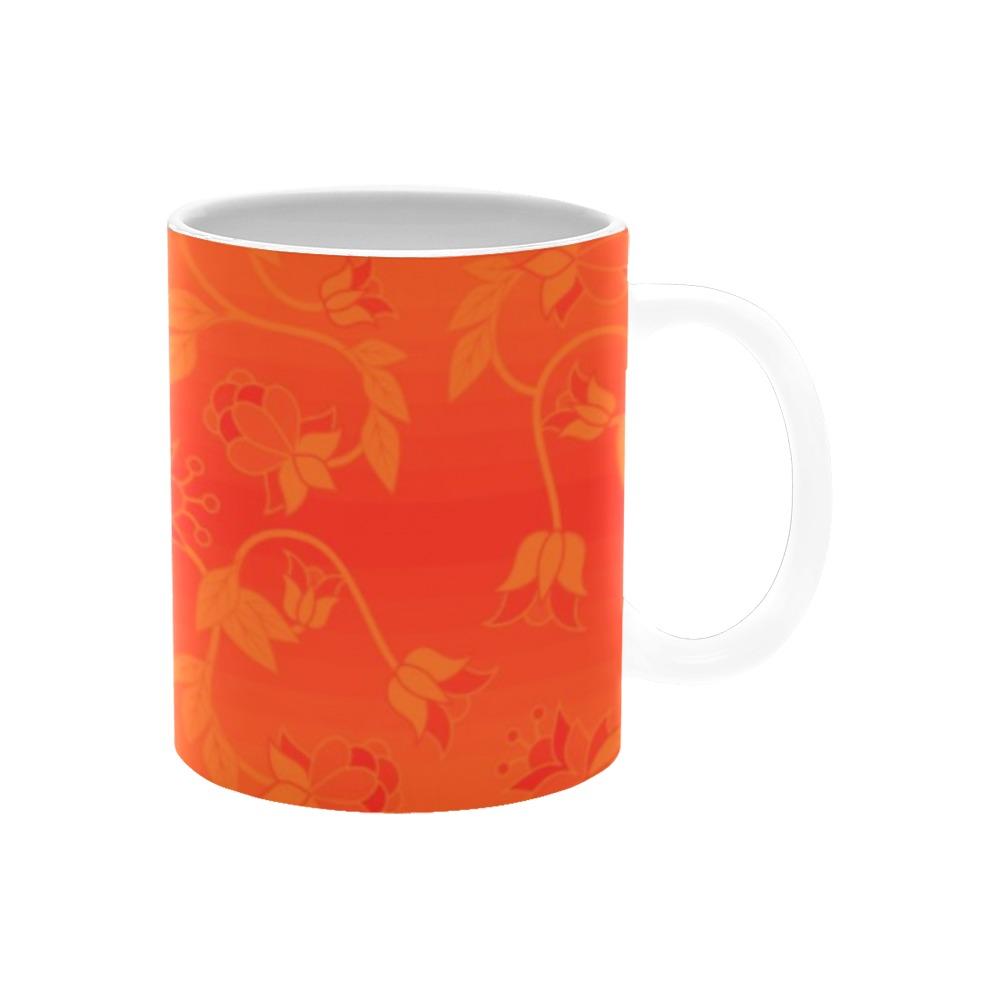 Orange Days Orange A feather for each White Mug(11OZ) White Mug e-joyer