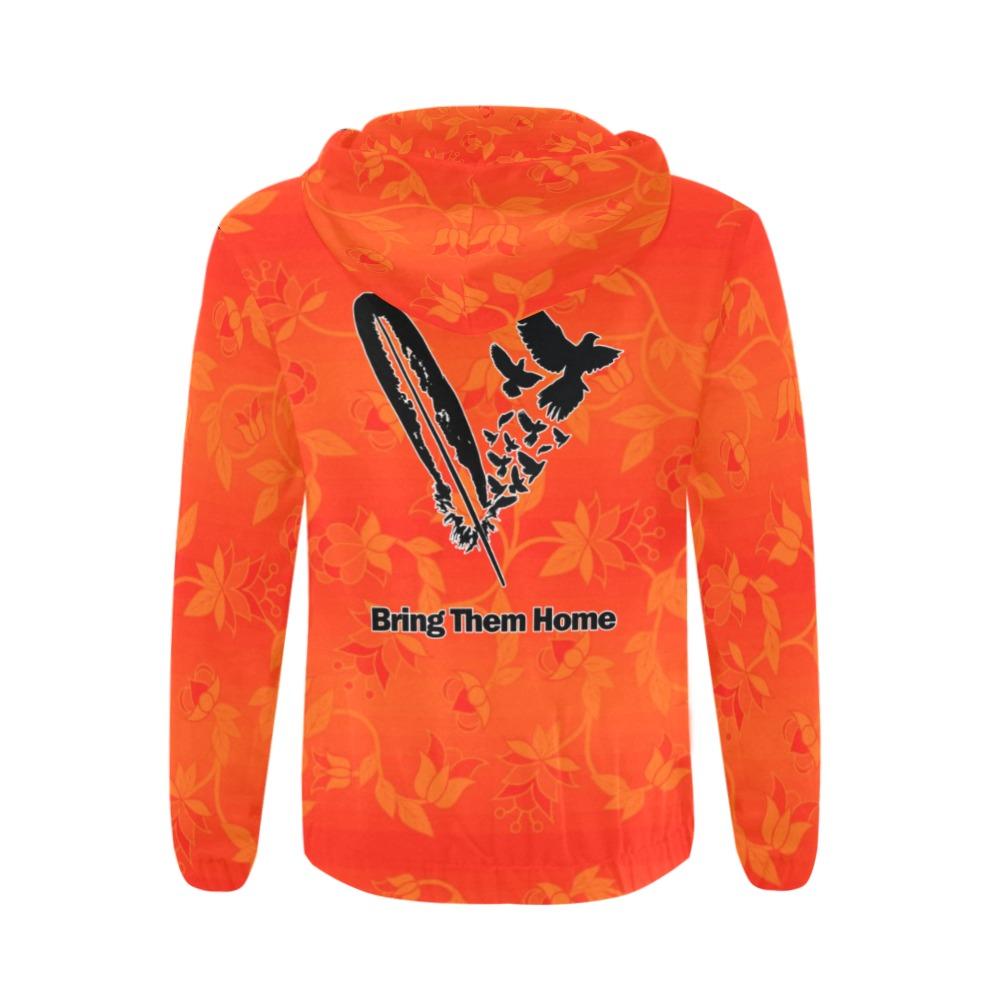 Orange Days Orange Bring Them Home All Over Print Full Zip Hoodie for Men (Model H14) All Over Print Full Zip Hoodie for Men (H14) e-joyer