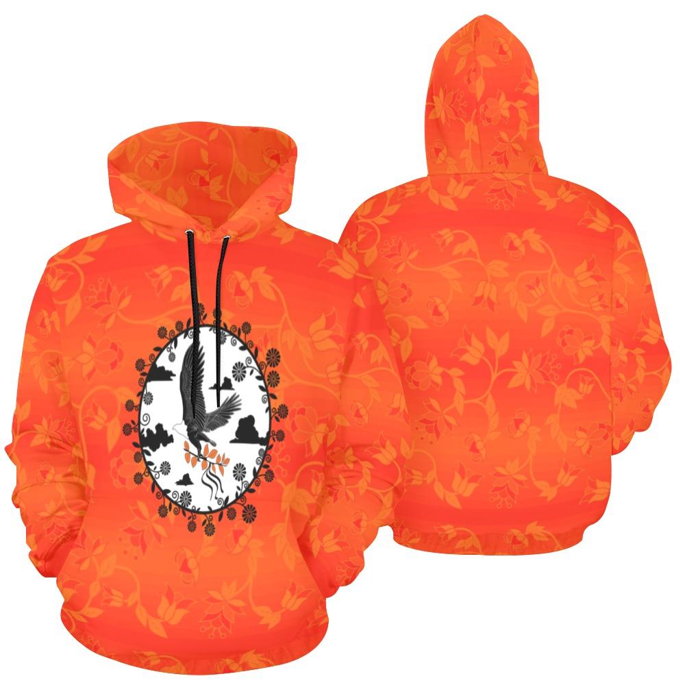 Orange Days Orange Carrying Their Prayers All Over Print Hoodie for Women (USA Size) (Model H13) All Over Print Hoodie for Women (H13) e-joyer