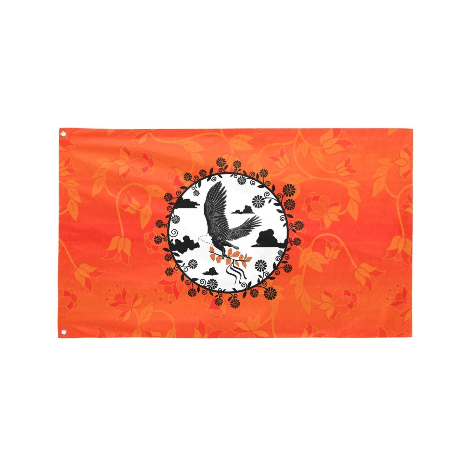 Orange Days Orange Carrying Their Prayers Garden Flag 59"x35" Garden Flag 59"x35" e-joyer