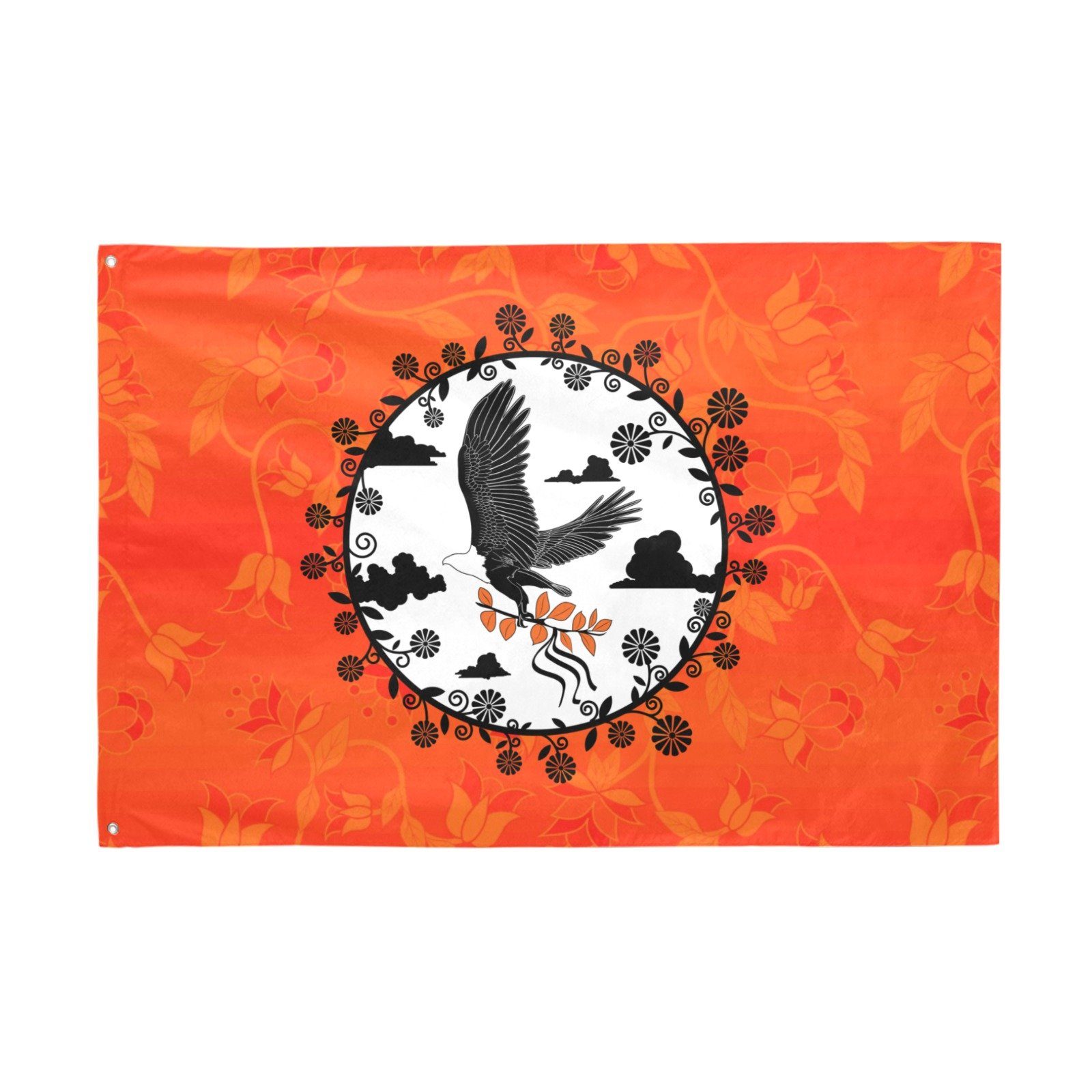 Orange Days Orange Carrying Their Prayers Garden Flag 70"x47" Garden Flag 70"x47" e-joyer