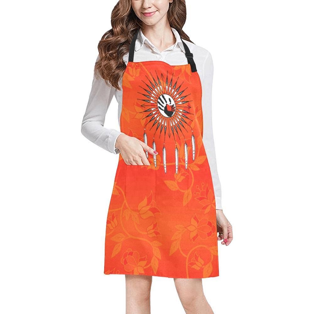 Orange Days Orange Feather Directions All Over Print Apron All Over Print Apron e-joyer