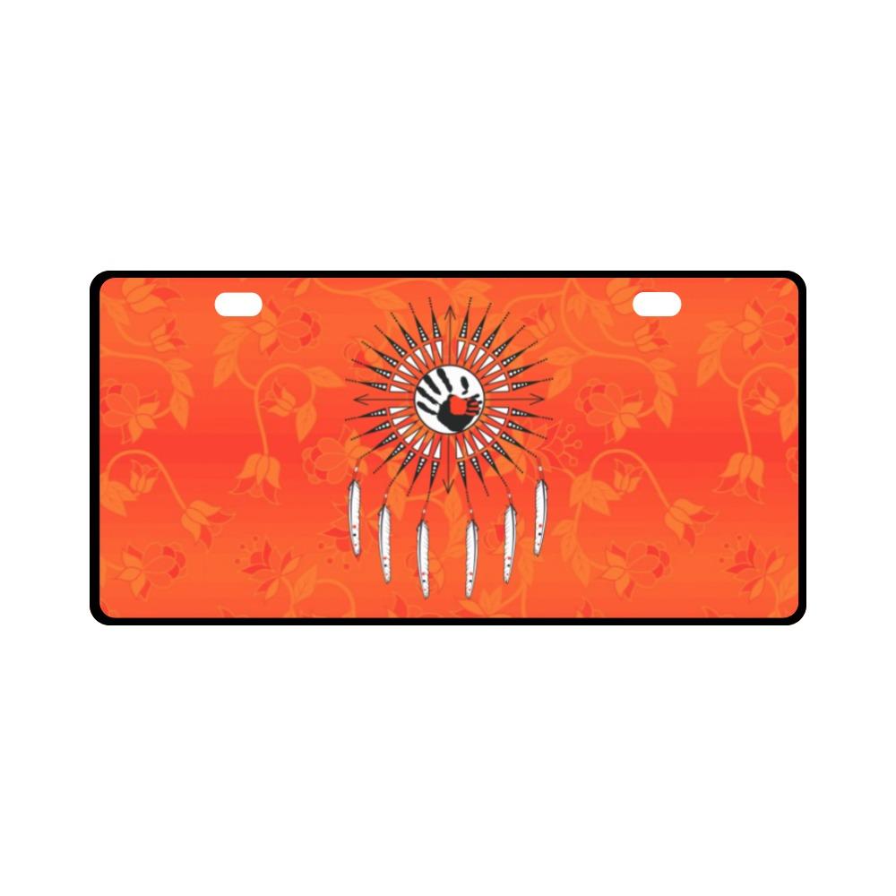 Orange Days Orange Feather Directions License Plate License Plate e-joyer