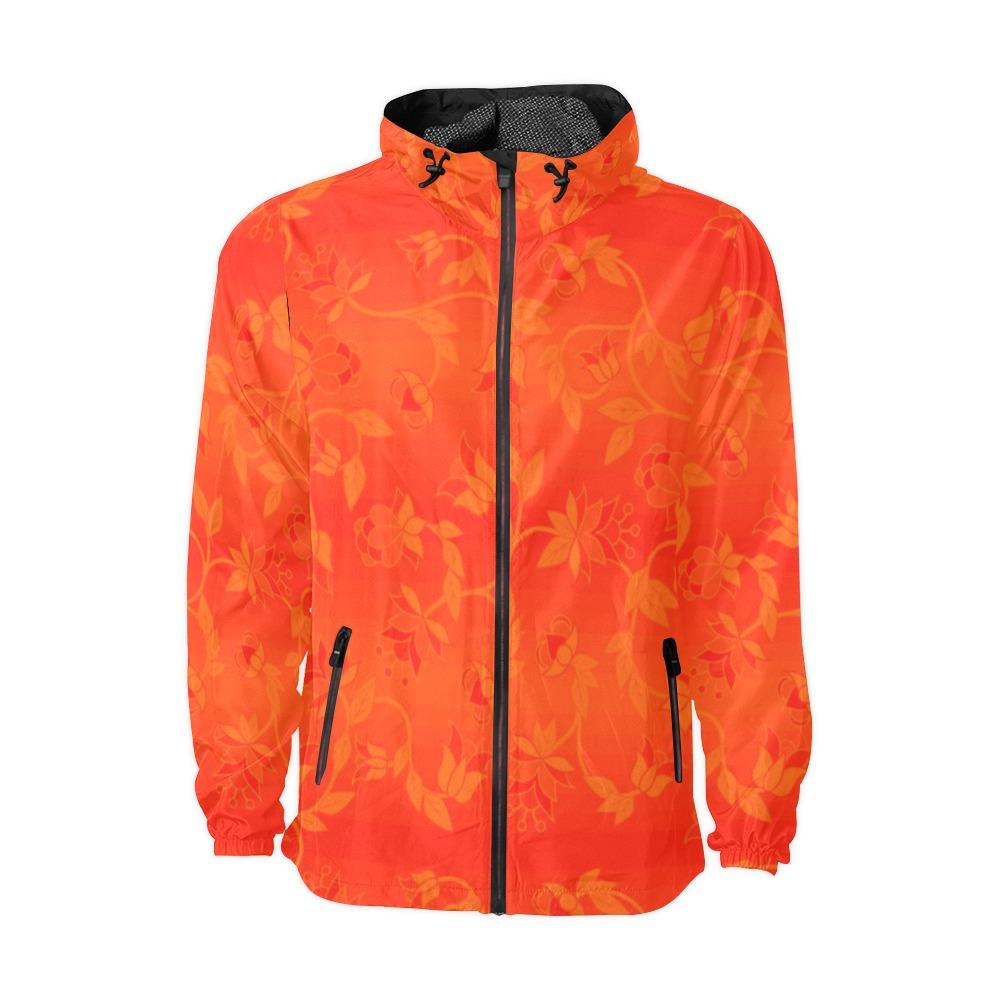 Orange Days Orange Feather Directions Unisex All Over Print Windbreaker (Model H23) All Over Print Windbreaker for Men (H23) e-joyer