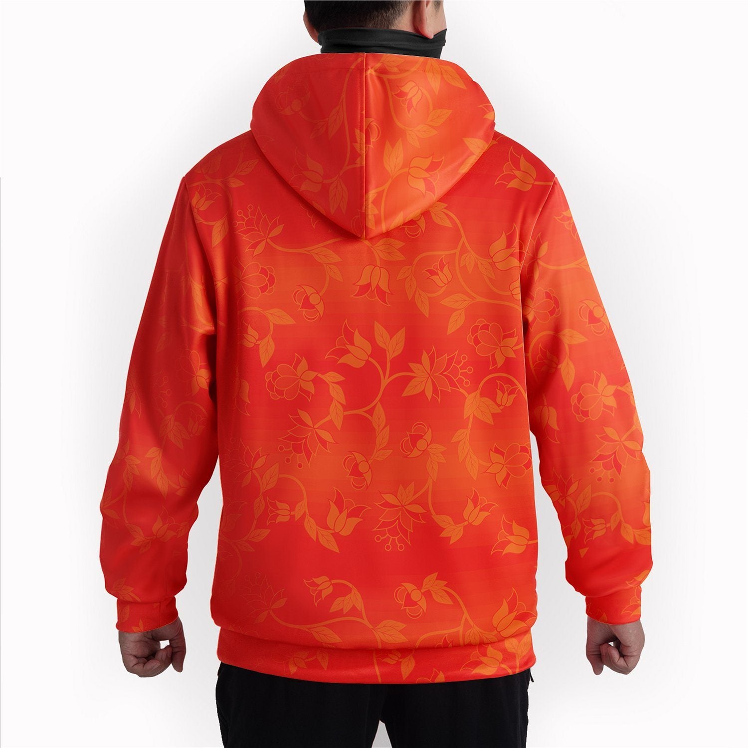 Orange Days - Orange Hoodie with Face Cover Hoodie with Face Cover Herman