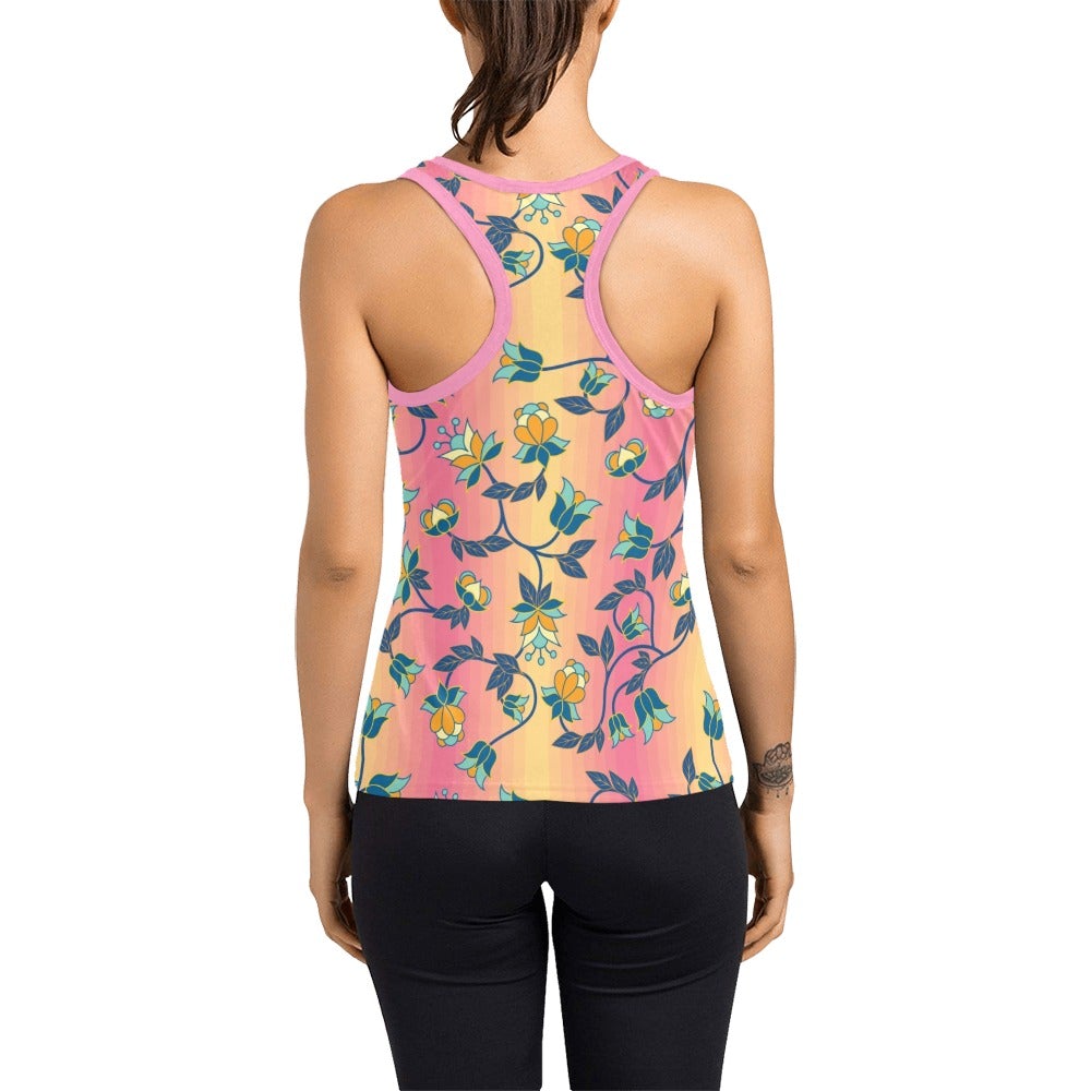 Orange Days Women's Racerback Tank Top (Model T60) Racerback Tank Top (T60) e-joyer