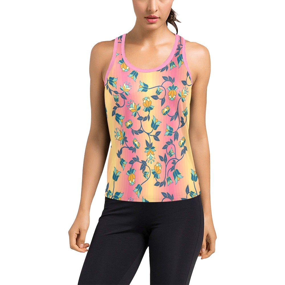 Orange Days Women's Racerback Tank Top (Model T60) Racerback Tank Top (T60) e-joyer