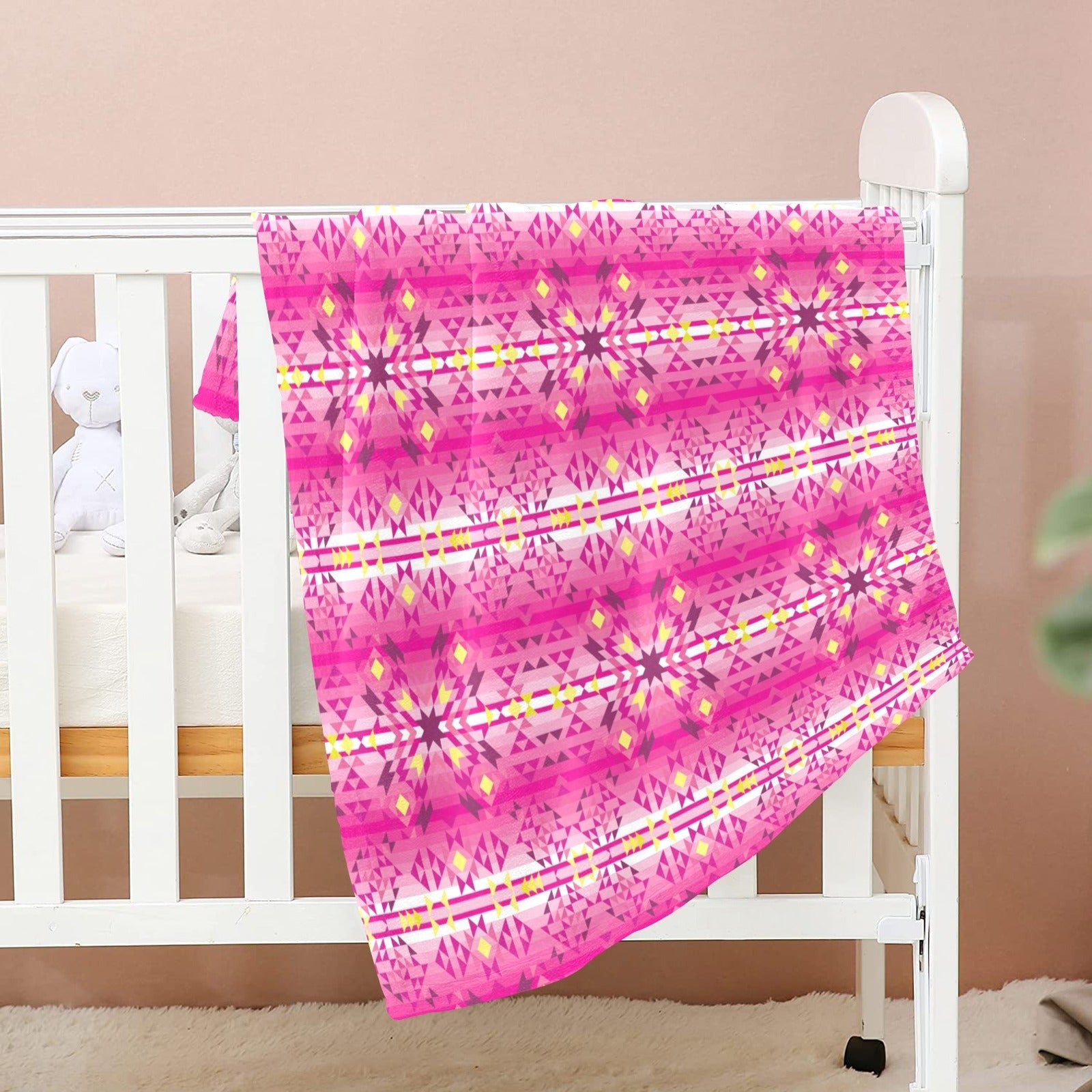 Pink Star Baby Blanket 40"x50" Baby Blanket 40"x50" e-joyer 