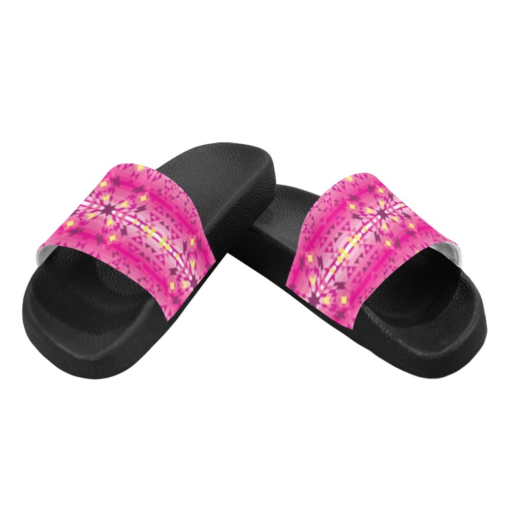 Pink Star Men's Slide Sandals (Model 057) sandals e-joyer