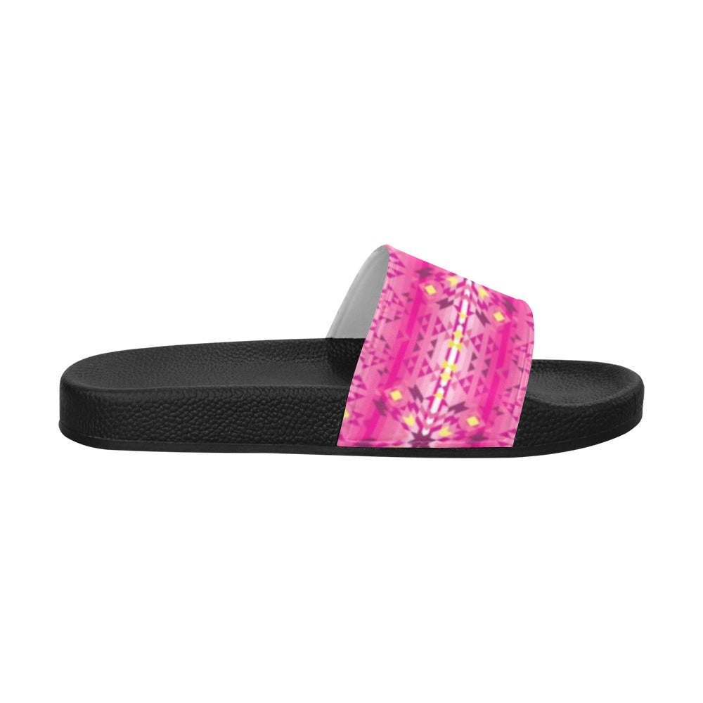 Pink Star Men's Slide Sandals (Model 057) sandals e-joyer