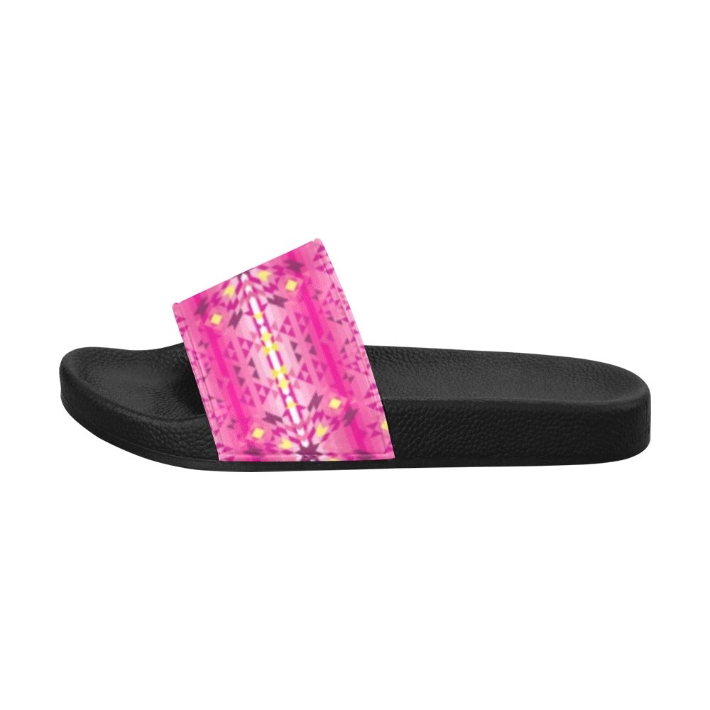 Pink Star Men's Slide Sandals (Model 057) sandals e-joyer