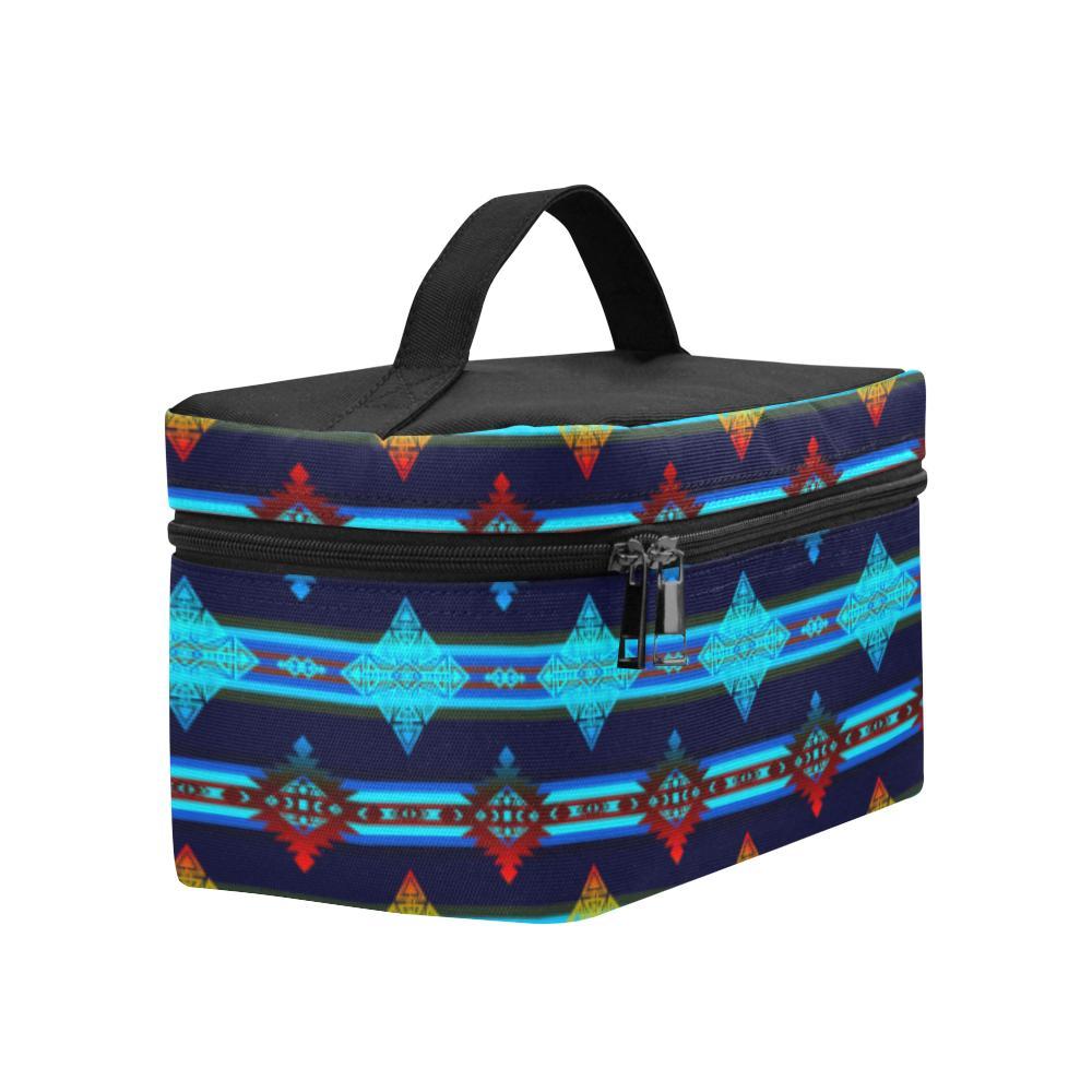 Plateau Night Cosmetic Bag/Large (Model 1658) Cosmetic Bag e-joyer
