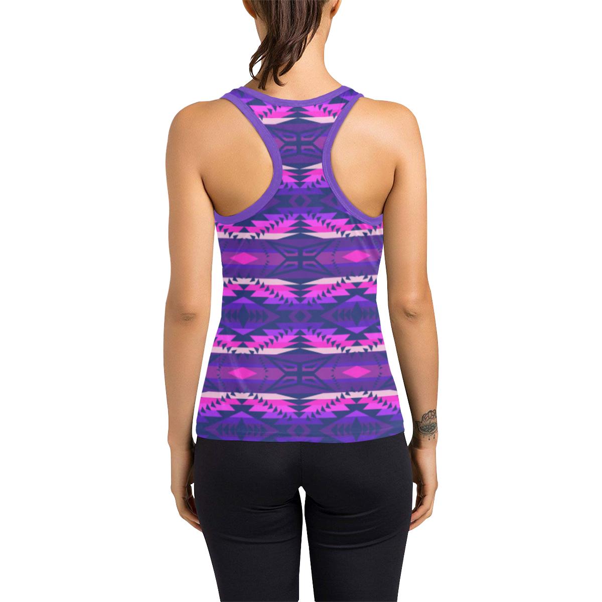 Plateau War Party Women's Racerback Tank Top (Model T60) Racerback Tank Top (T60) e-joyer