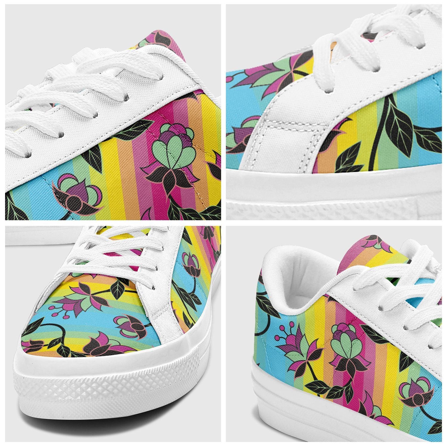 Powwow Carnival Aapisi Low Top Canvas Shoes White Sole aapisi Herman