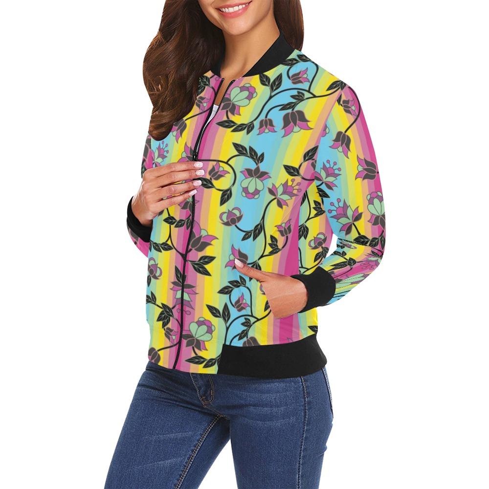 Powwow Carnival All Over Print Bomber Jacket for Women (Model H19) All Over Print Bomber Jacket for Women (H19) e-joyer