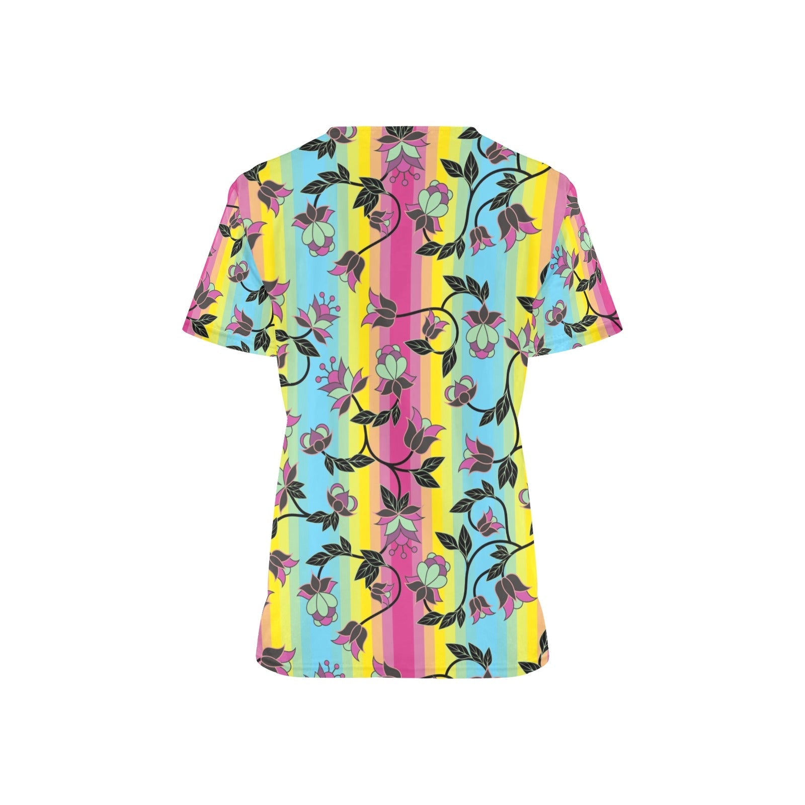Powwow Carnival All Over Print Scrub Top Scrub Top e-joyer