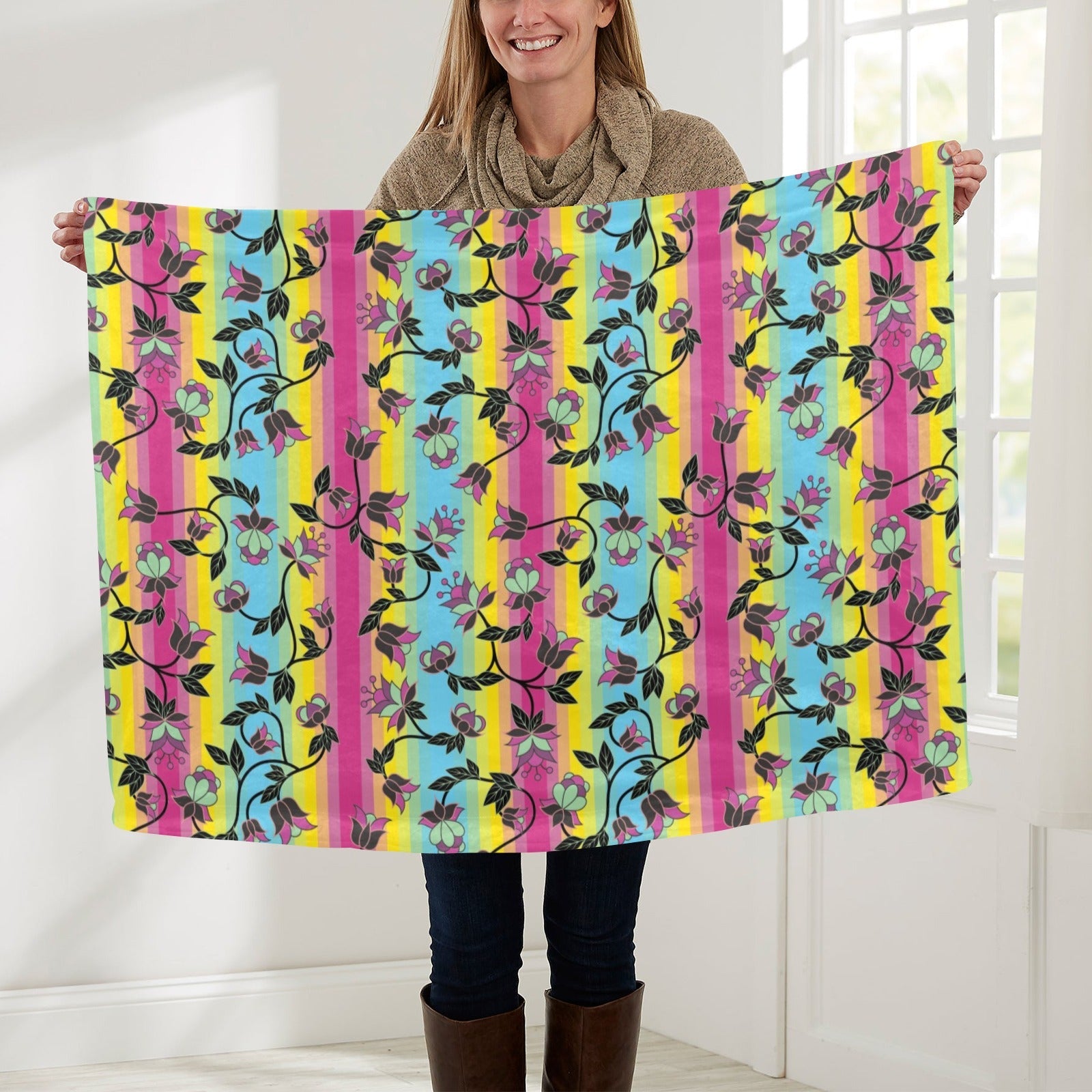 Powwow Carnival Baby Blanket 30"x40" Baby Blanket 30"x40" e-joyer