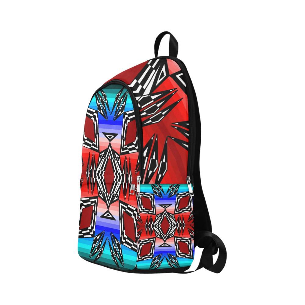 Prairie Fire July Fabric Adult Backpack (Model 1659) Casual Backpack for Adult (1659) e-joyer