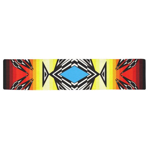 Prairie Fire Medicine Wheel Table Runner 16x72 inch Table Runner 16x72 inch e-joyer