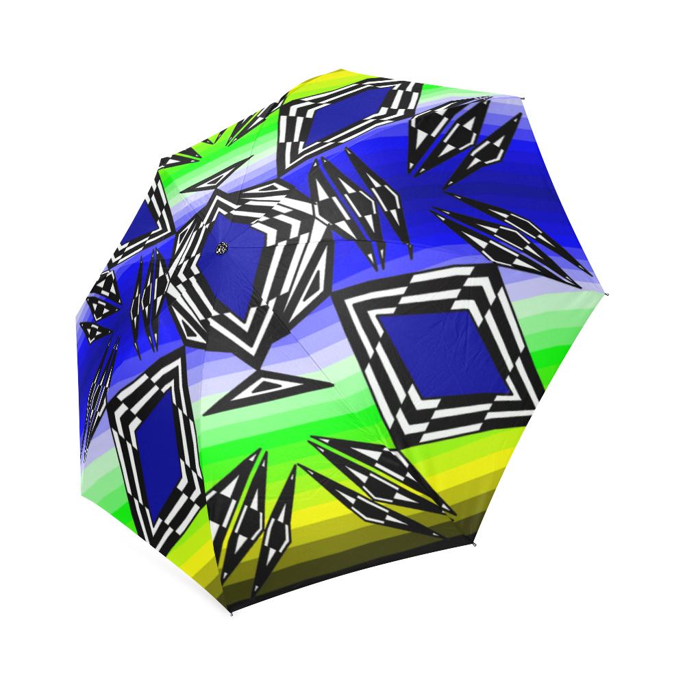 Prairie Fire Spring Foldable Umbrella Foldable Umbrella e-joyer
