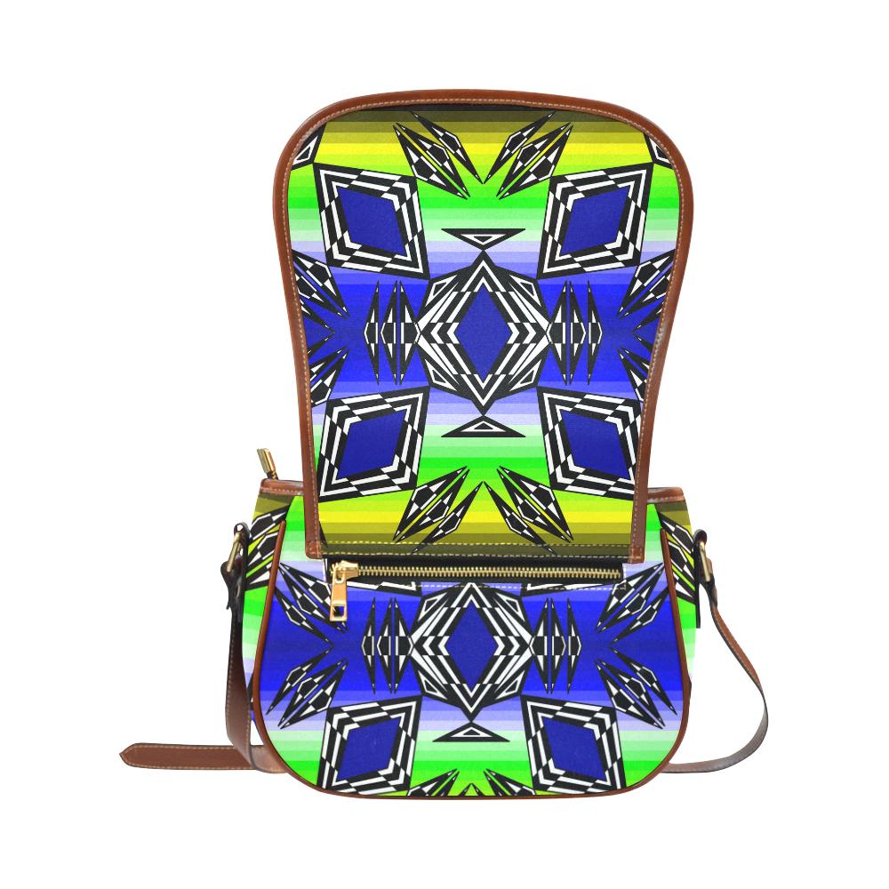Prairie Fire Spring Saddle Bag/Large (Model 1649) Saddle Bag/Large e-joyer