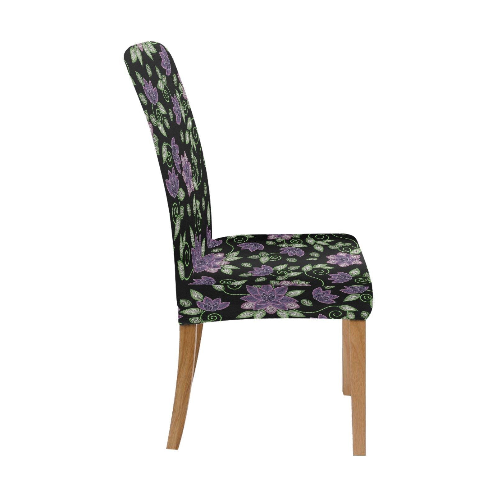 Purple Beaded Rose Chair Cover (Pack of 6) Chair Cover (Pack of 6) e-joyer