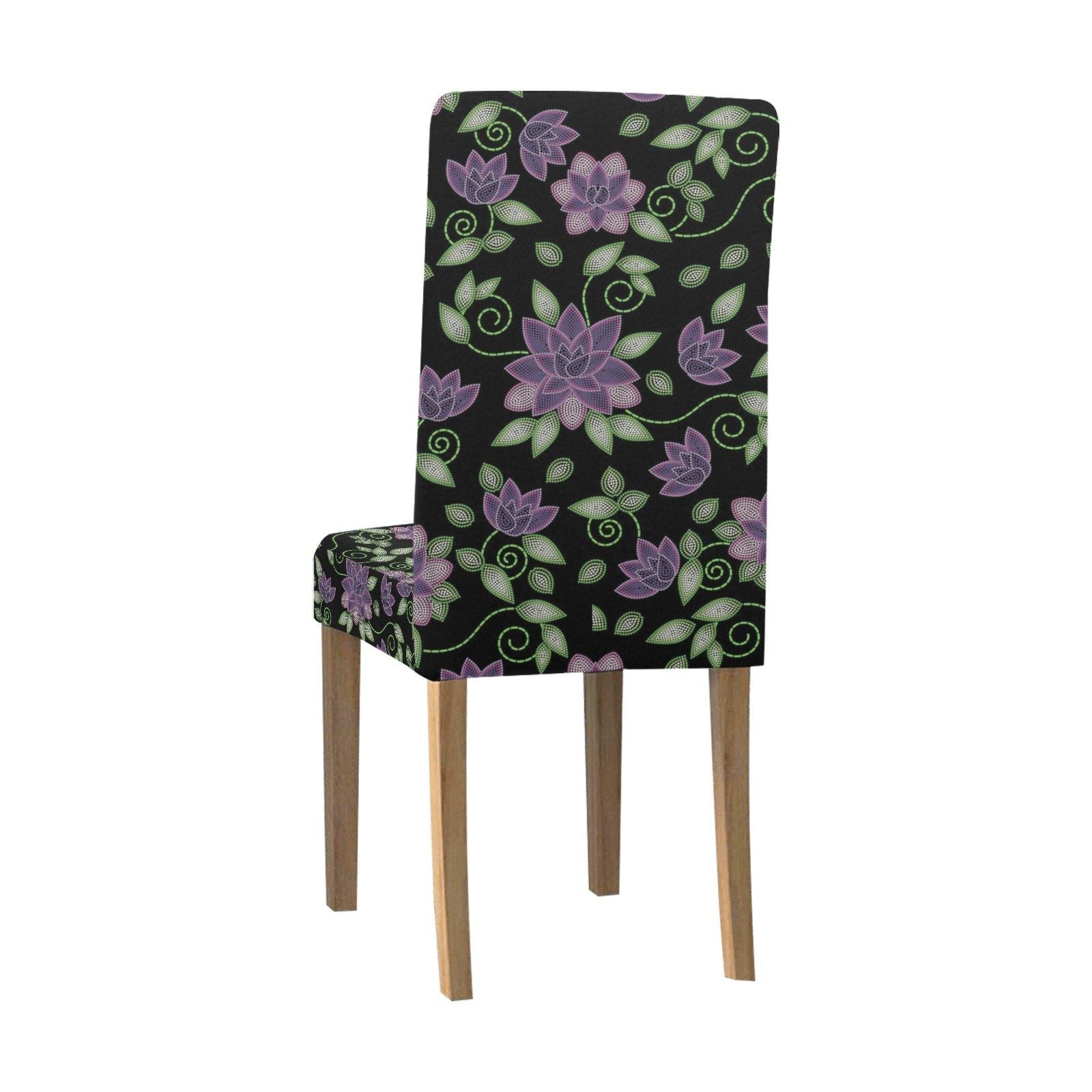 Purple Beaded Rose Chair Cover (Pack of 6) Chair Cover (Pack of 6) e-joyer