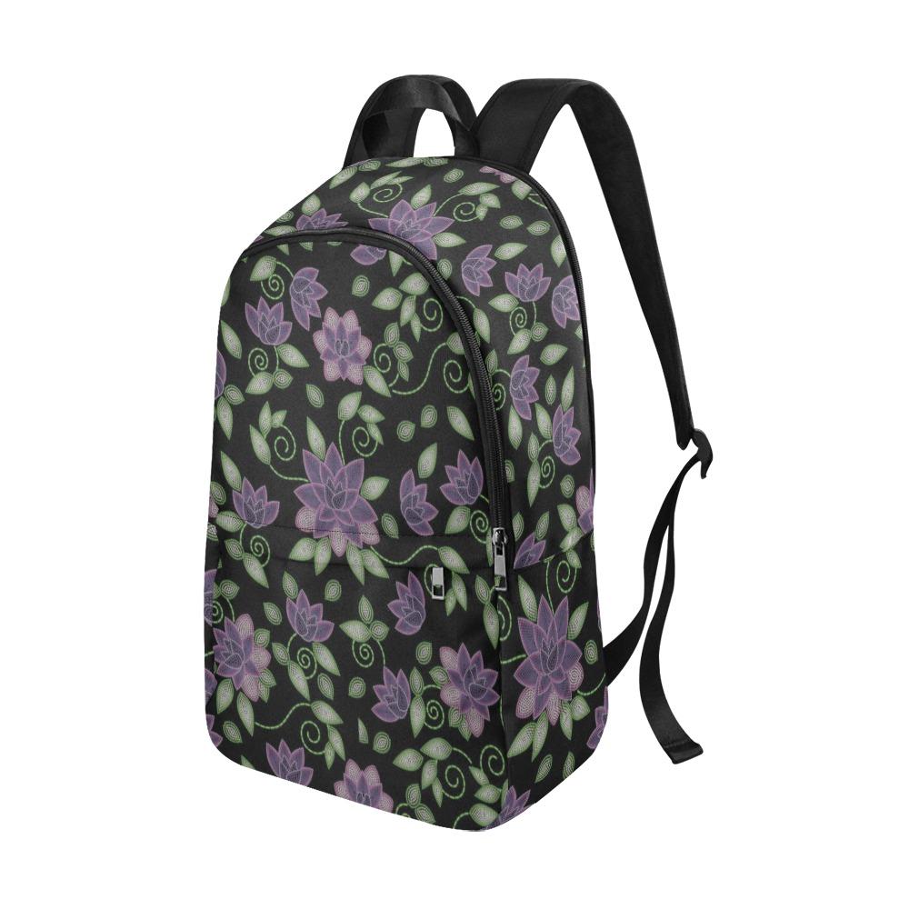 Purple Beaded Rose Fabric Backpack for Adult (Model 1659) Casual Backpack for Adult (1659) e-joyer 