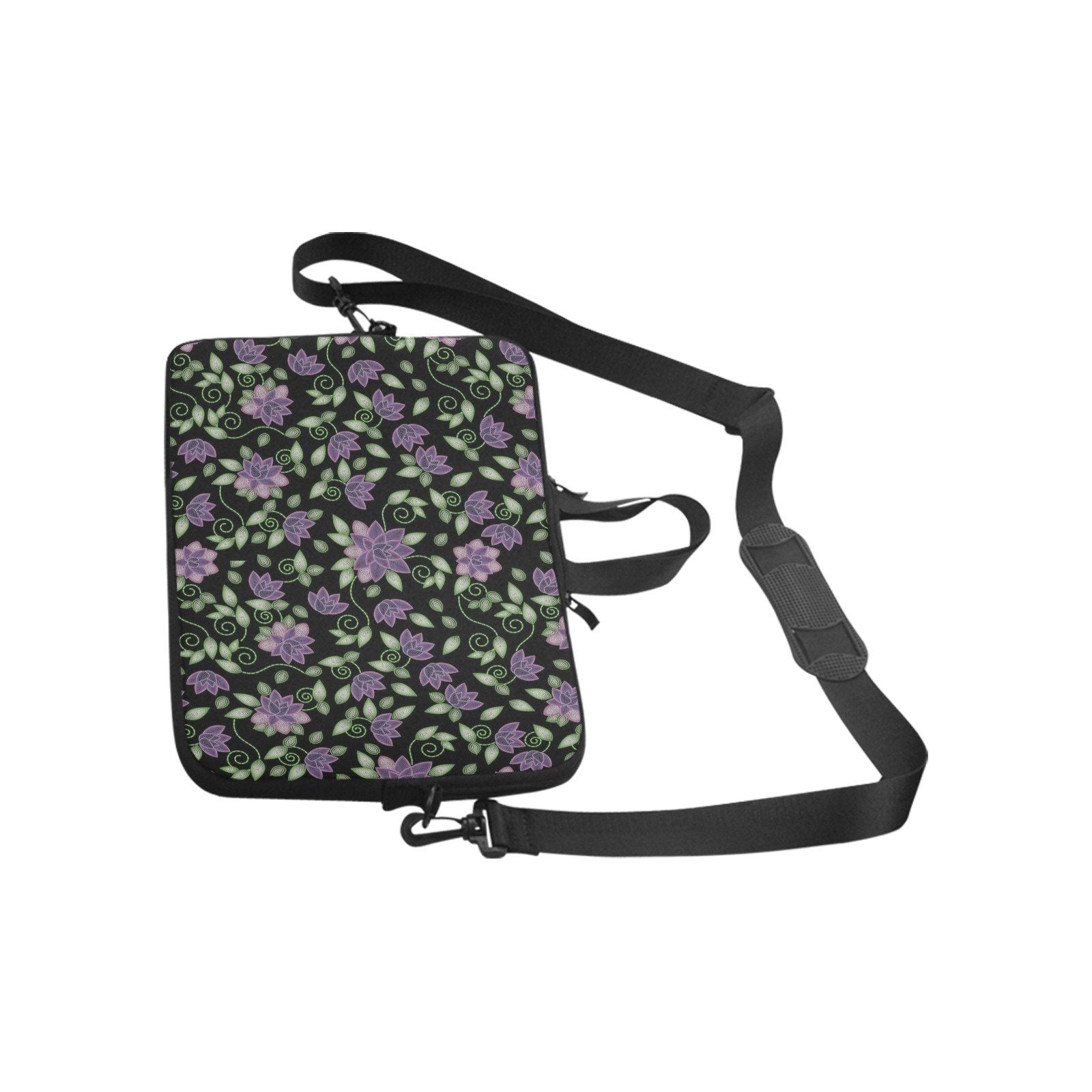Purple Beaded Rose Laptop Handbags 11" bag e-joyer