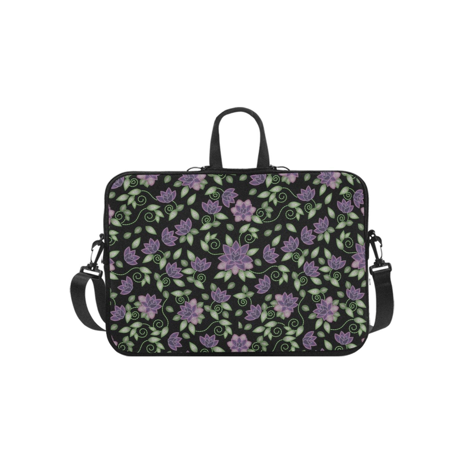 Purple Beaded Rose Laptop Handbags 11" bag e-joyer