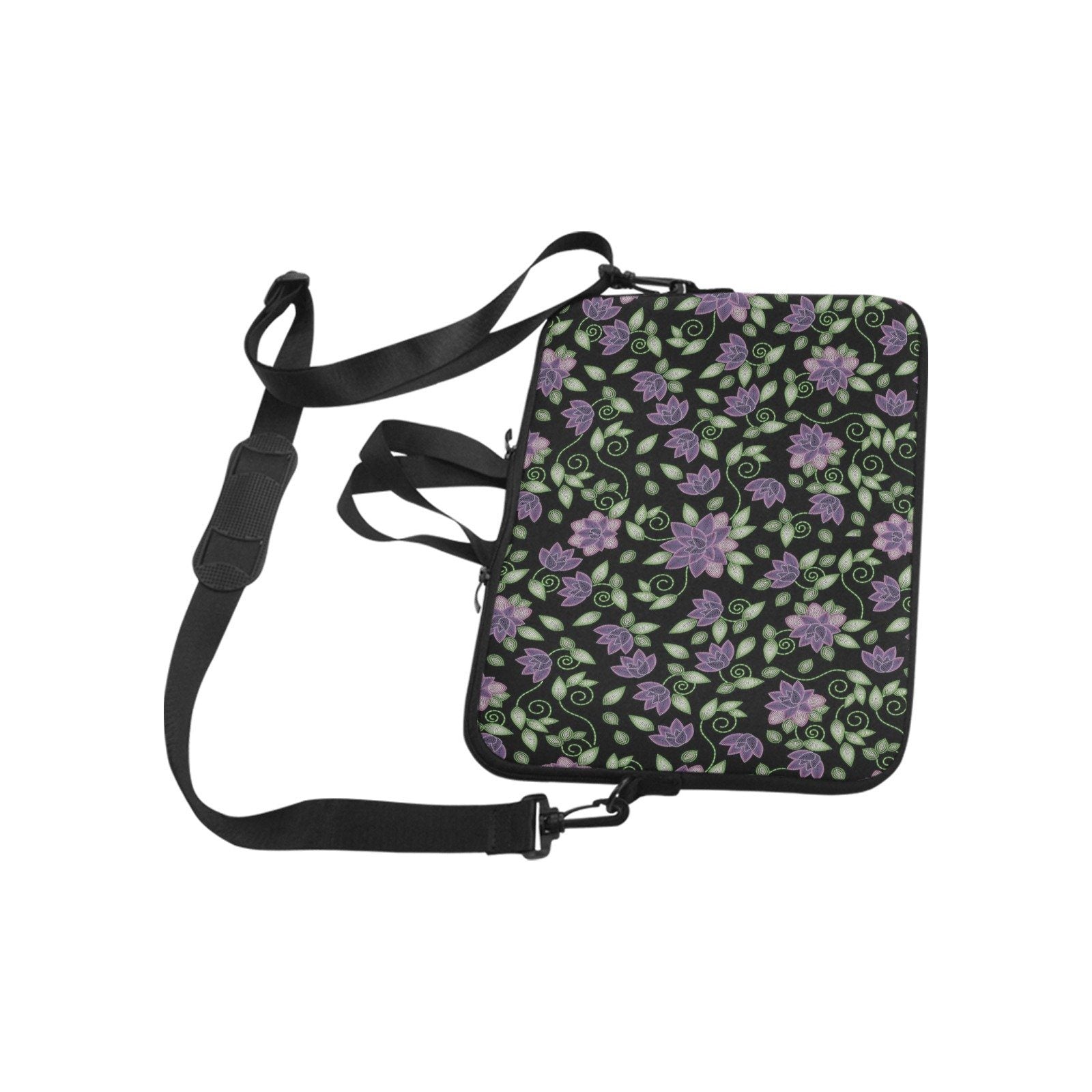 Purple Beaded Rose Laptop Handbags 11" bag e-joyer