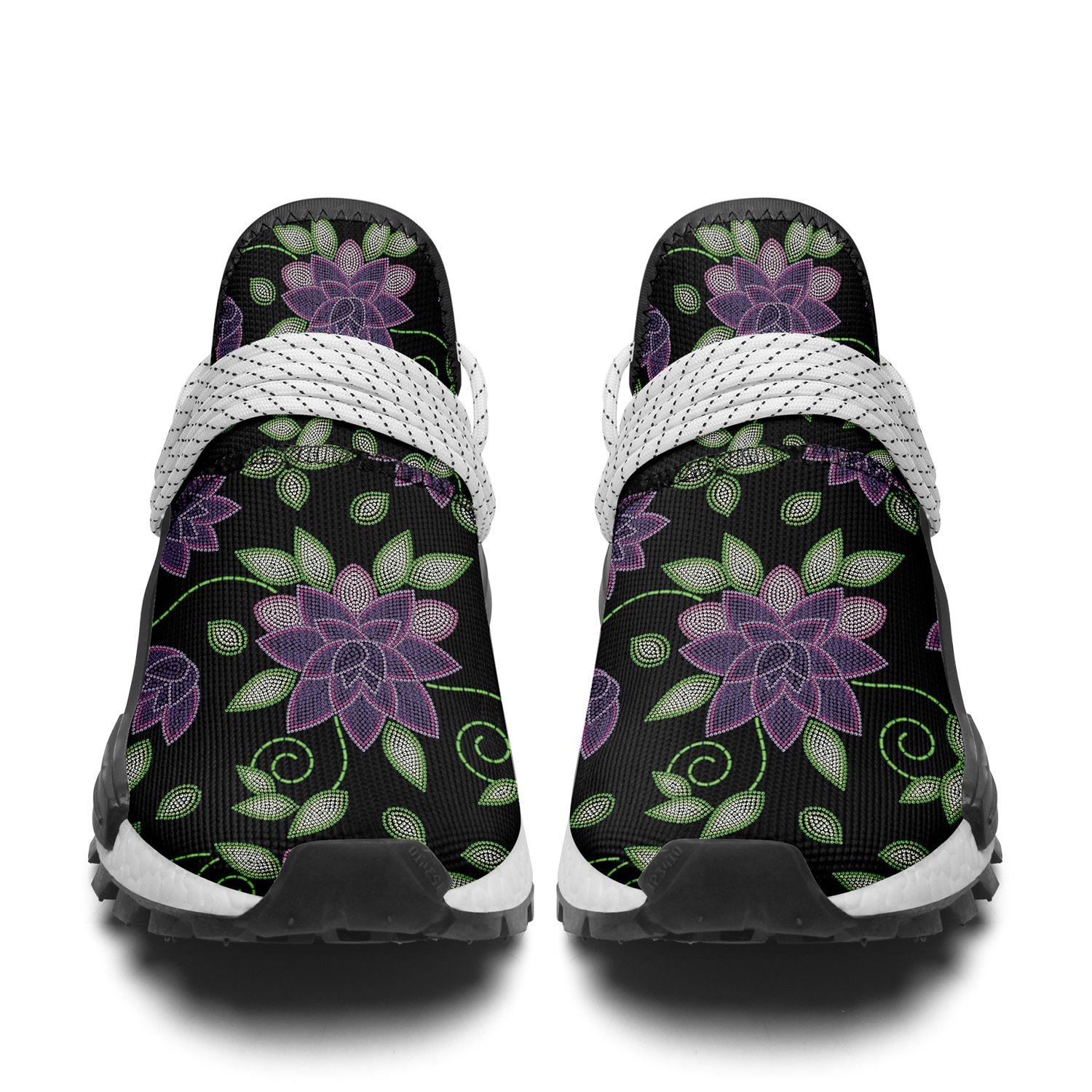 Purple Beaded Rose Okaki Sneakers Shoes Herman