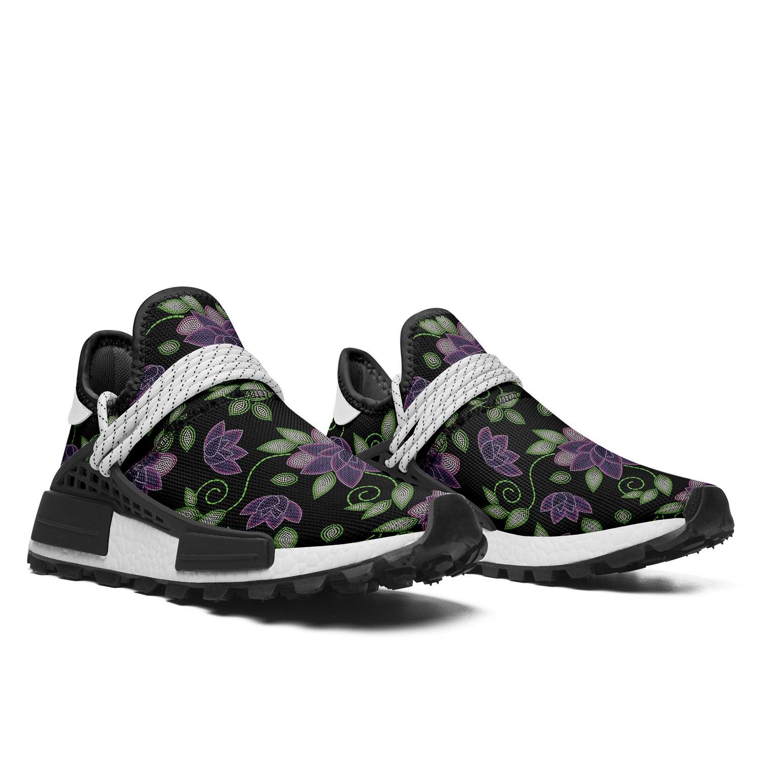 Purple Beaded Rose Okaki Sneakers Shoes Herman