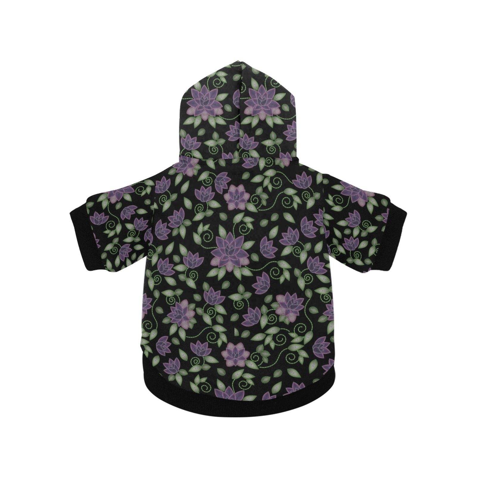 Purple Beaded Rose Pet Dog Hoodie Pet Dog Hoodie e-joyer