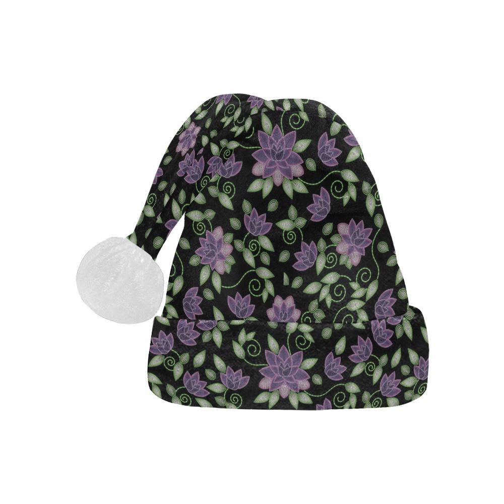 Purple Beaded Rose Santa Hat Santa Hat e-joyer