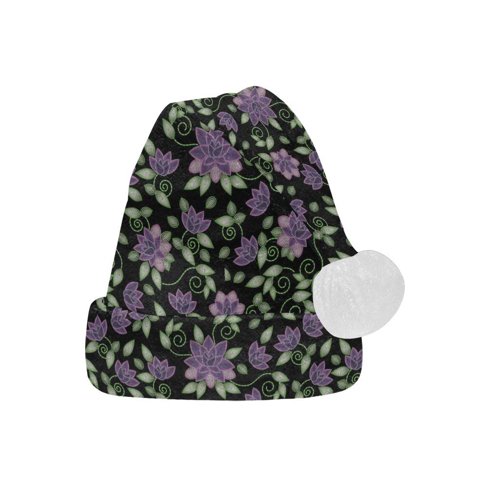 Purple Beaded Rose Santa Hat Santa Hat e-joyer