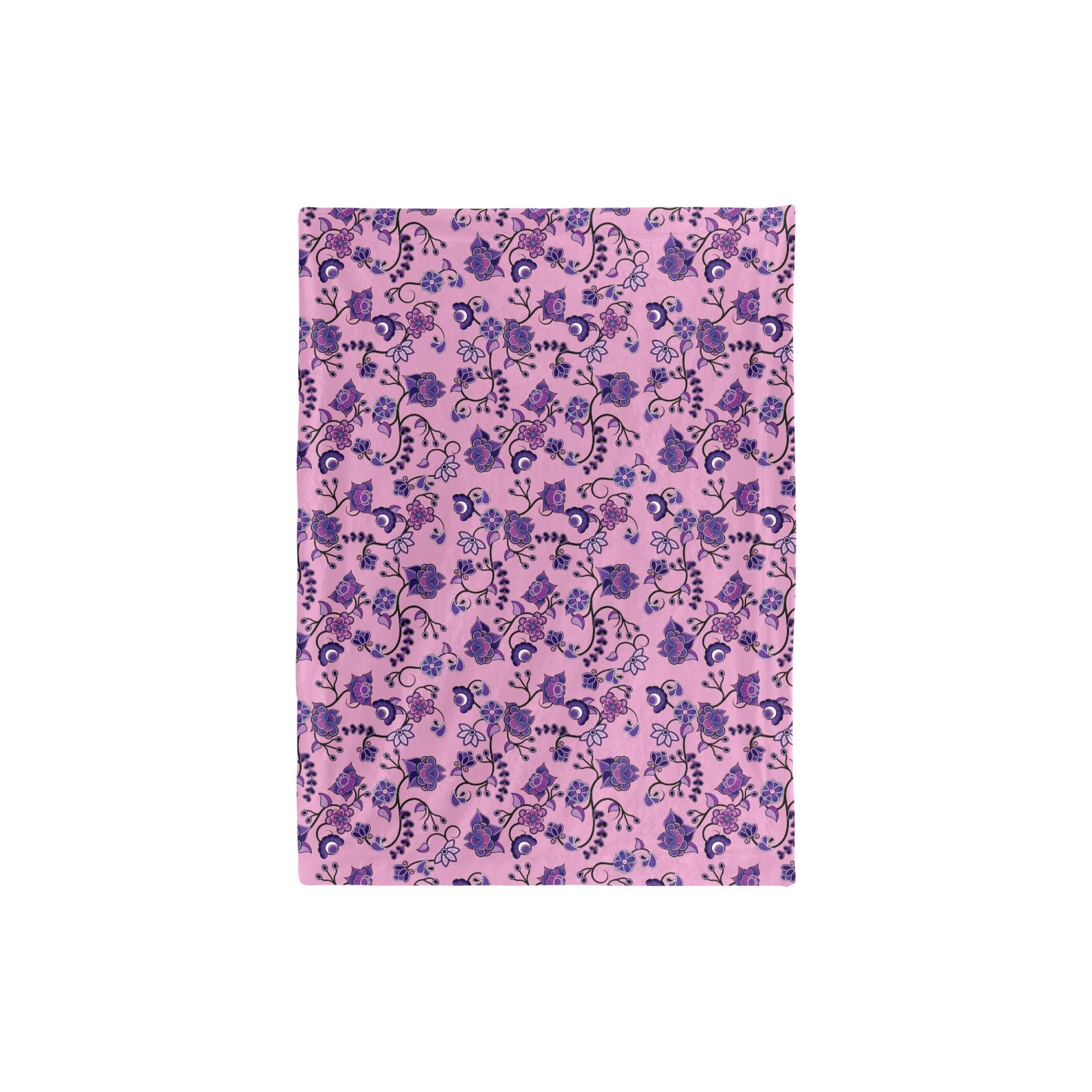 Purple Floral Amour Baby Blanket 30"x40" Baby Blanket 30"x40" e-joyer