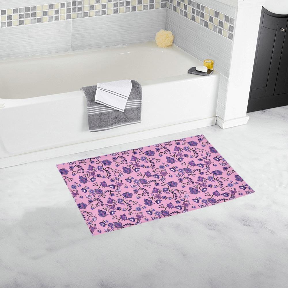 Purple Floral Amour Bath Rug 16''x 28'' Bath Rug 16''x 28'' e-joyer