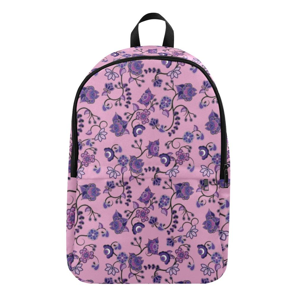 Purple Floral Amour Fabric Backpack for Adult (Model 1659) Casual Backpack for Adult (1659) e-joyer