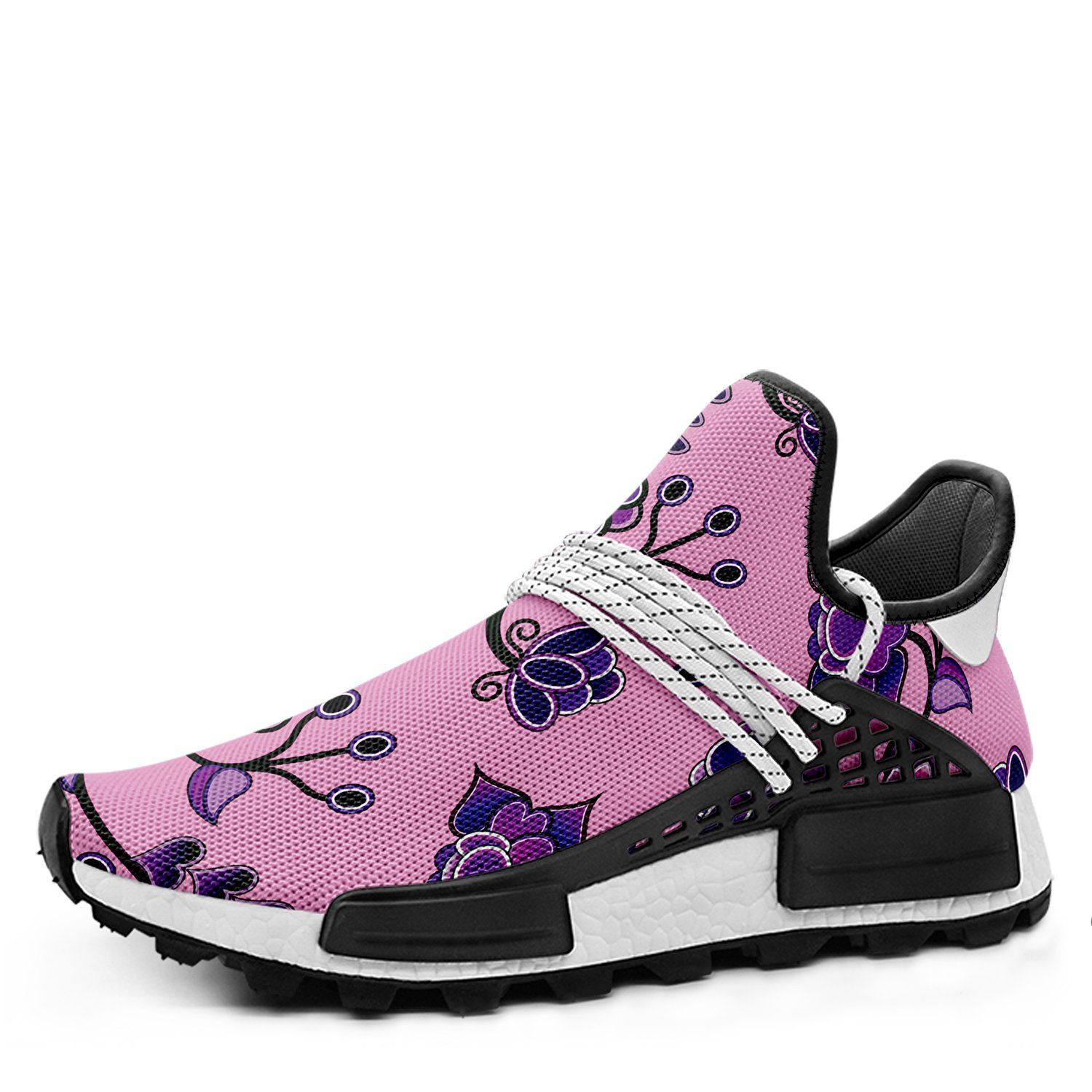 Purple Floral Amour Okaki Sneakers Shoes Herman