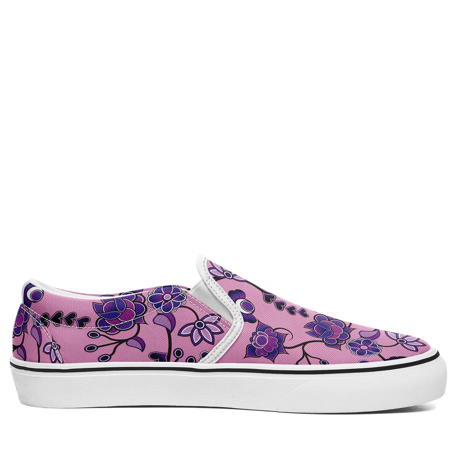 Purple Floral Amour Otoyimm Canvas Slip On Shoes otoyimm Herman