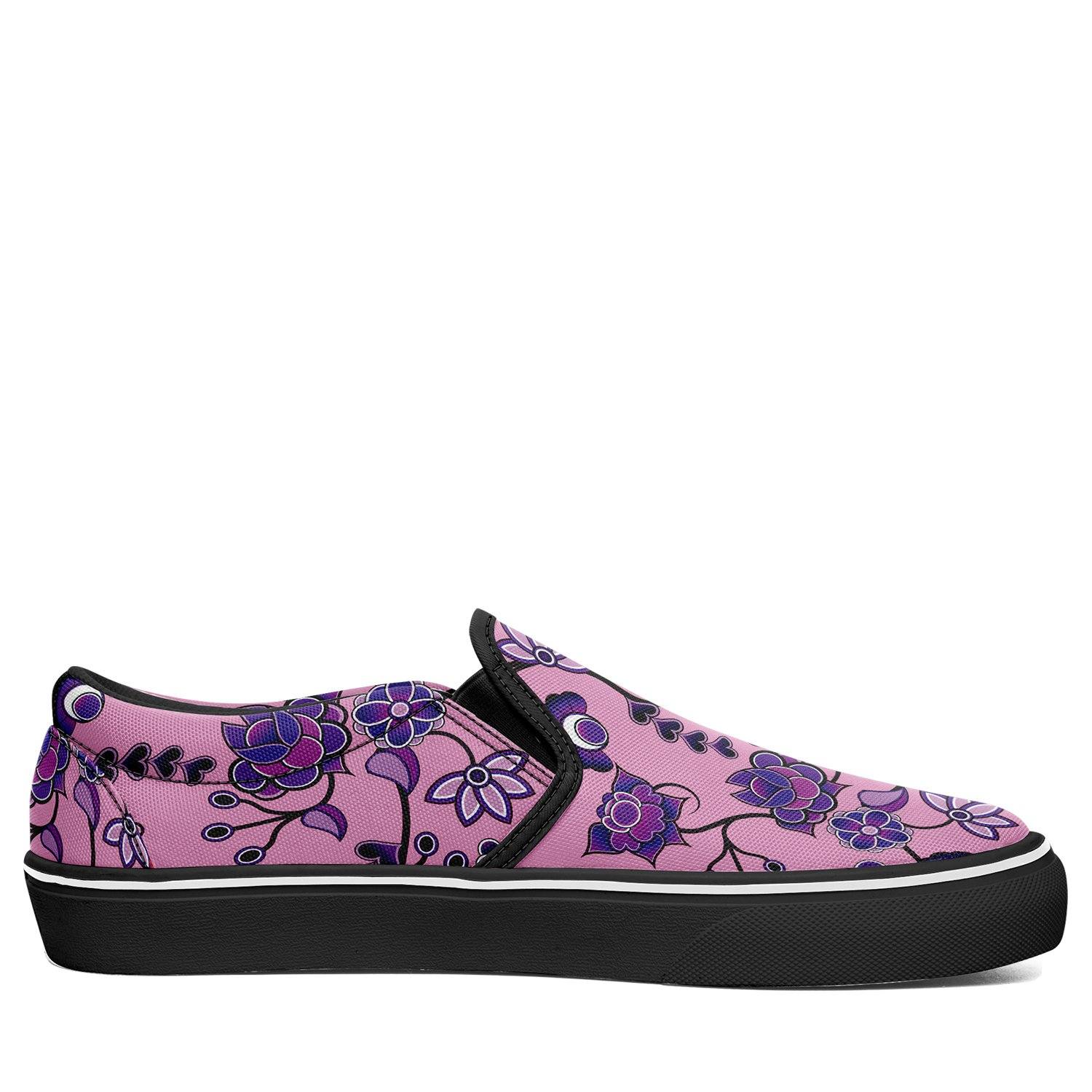 Purple Floral Amour Otoyimm Canvas Slip On Shoes otoyimm Herman