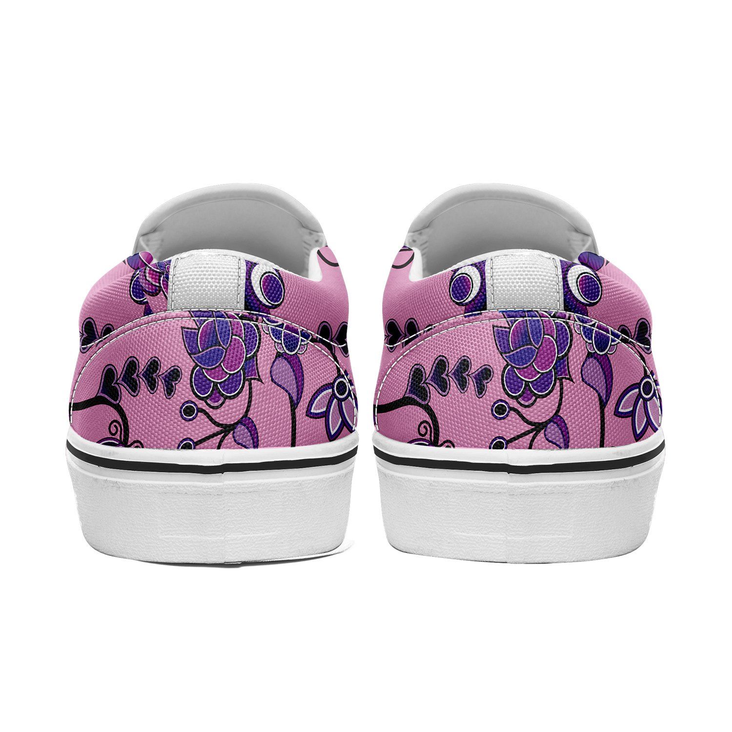 Purple Floral Amour Otoyimm Canvas Slip On Shoes otoyimm Herman