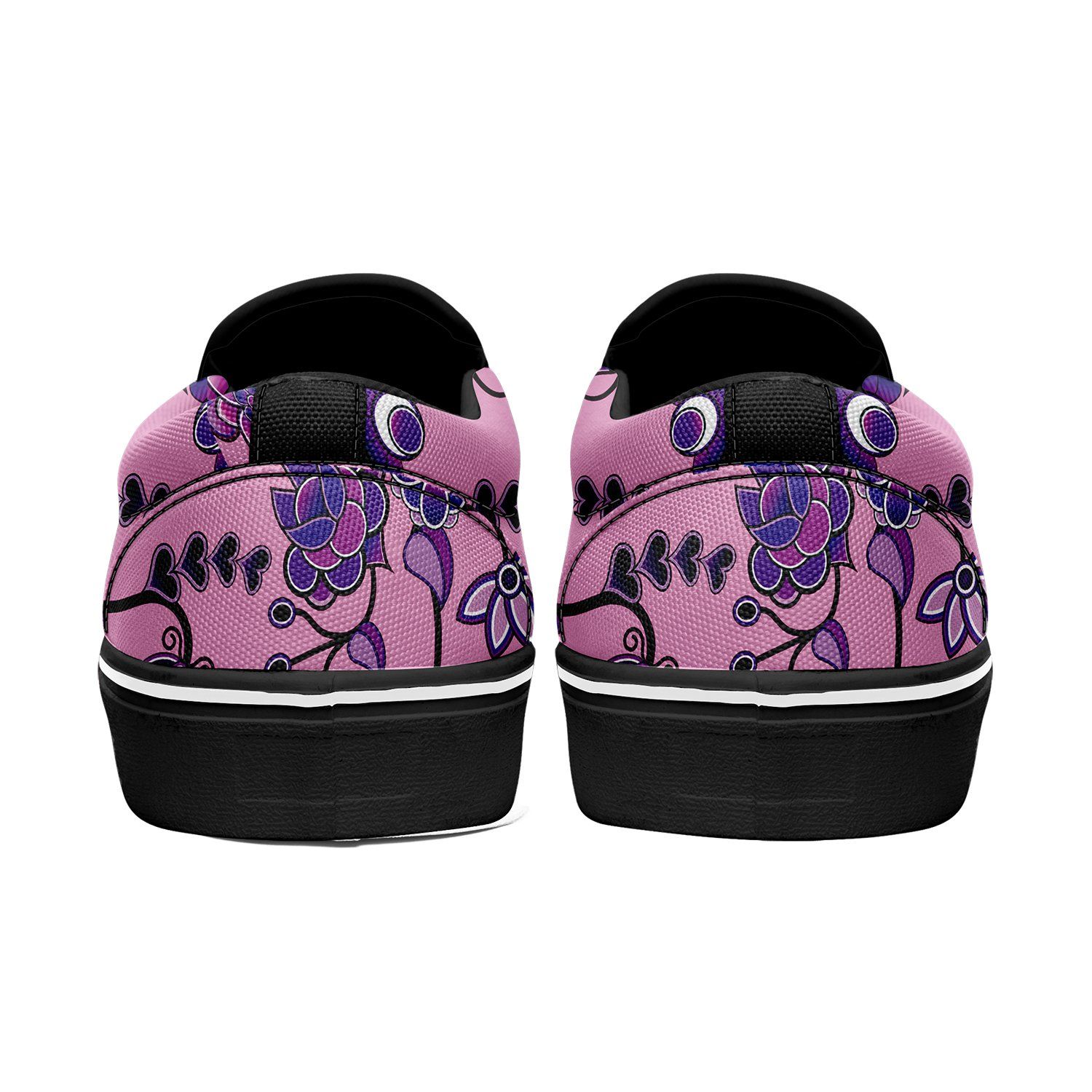 Purple Floral Amour Otoyimm Canvas Slip On Shoes otoyimm Herman