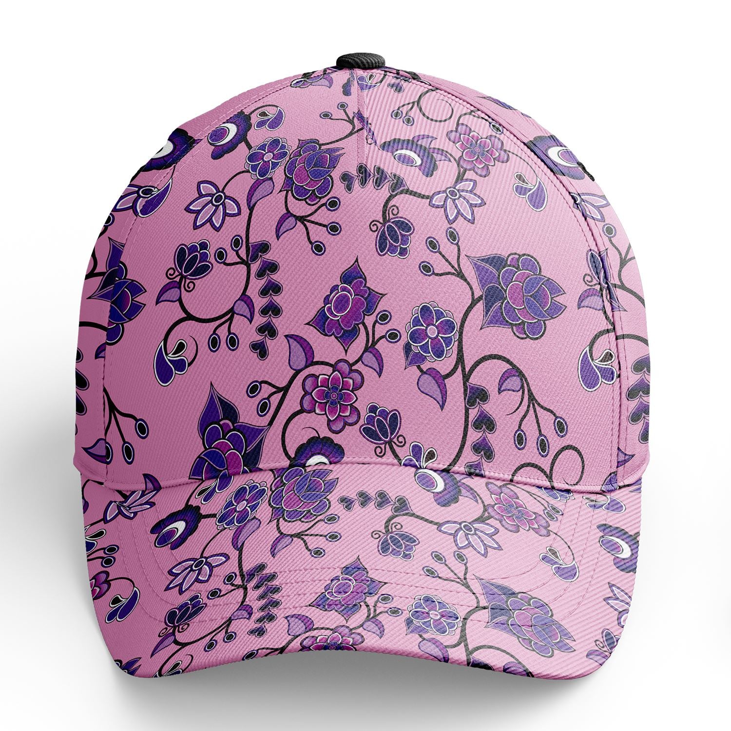 Purple Floral Amour Snapback Hat hat Herman