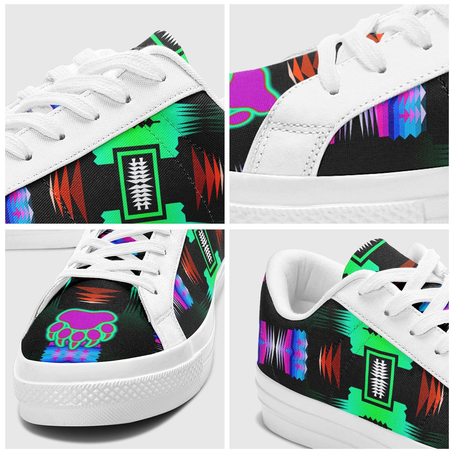 Purple Midnight Bearpaw Aapisi Low Top Canvas Shoes White Sole 49 Dzine